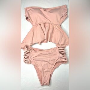 Blush pink 2 piece bikini size medium